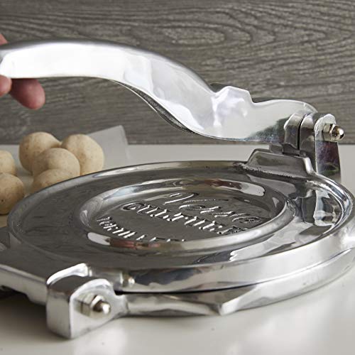 Verve CULTURE 9-Inch Aluminum Tortilla Press - Heavy Duty Taco & Quesadilla Maker for Authentic Mexican Street Food (Aplastador de Tortillas) - Perfect for Home Kitchens & Taco Tuesday Parties