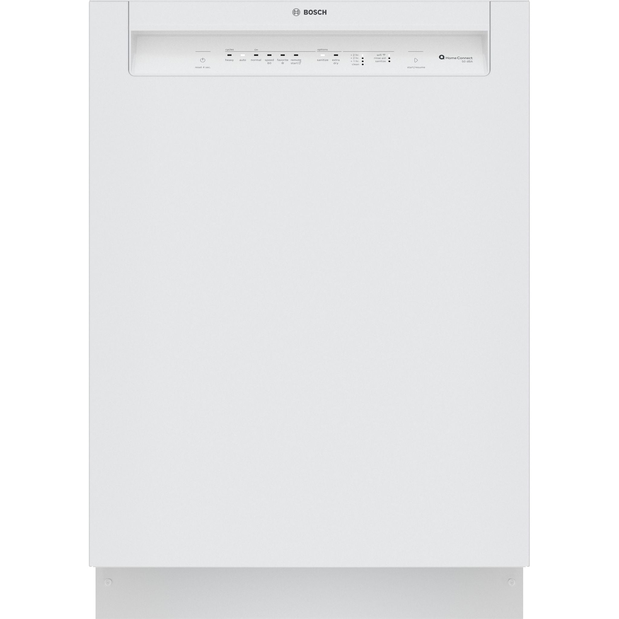 Bosch 300 Series SHE3AEM2N Built-In Dishwasher - Energy Star Certified, 16 Place Settings, Ultra Quiet 44 dBA, White - Perfect for Small to Medium Kitchens & Open Concept Homes