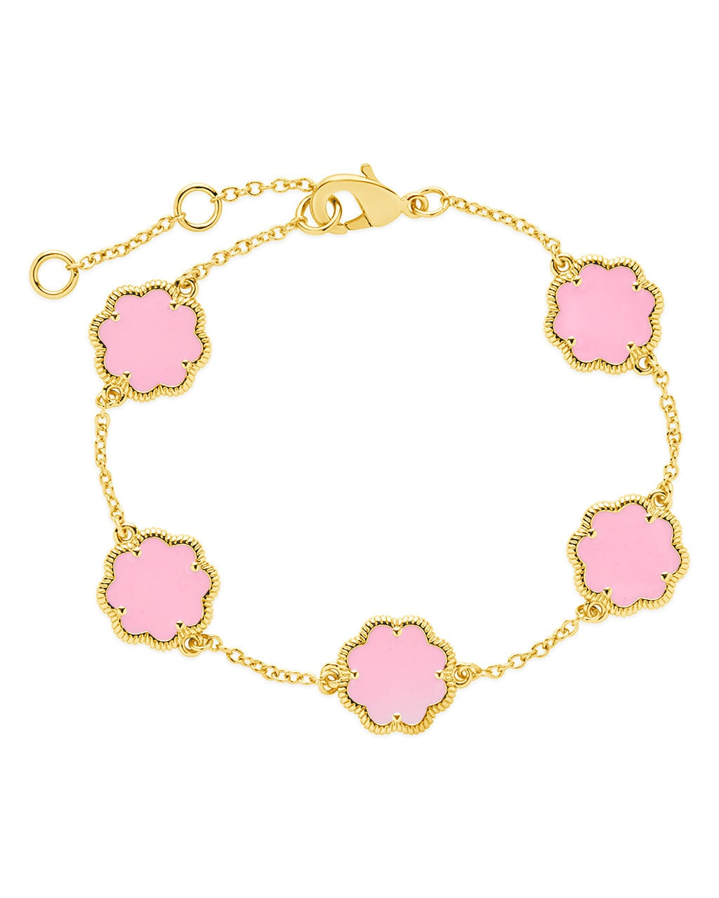 Rose Petal Station Bracelet for Women - Dainty Floral Charm Adjustable Bangle for Everyday Wear, Gift for Her, Wedding, Anniversary & Special Occasions