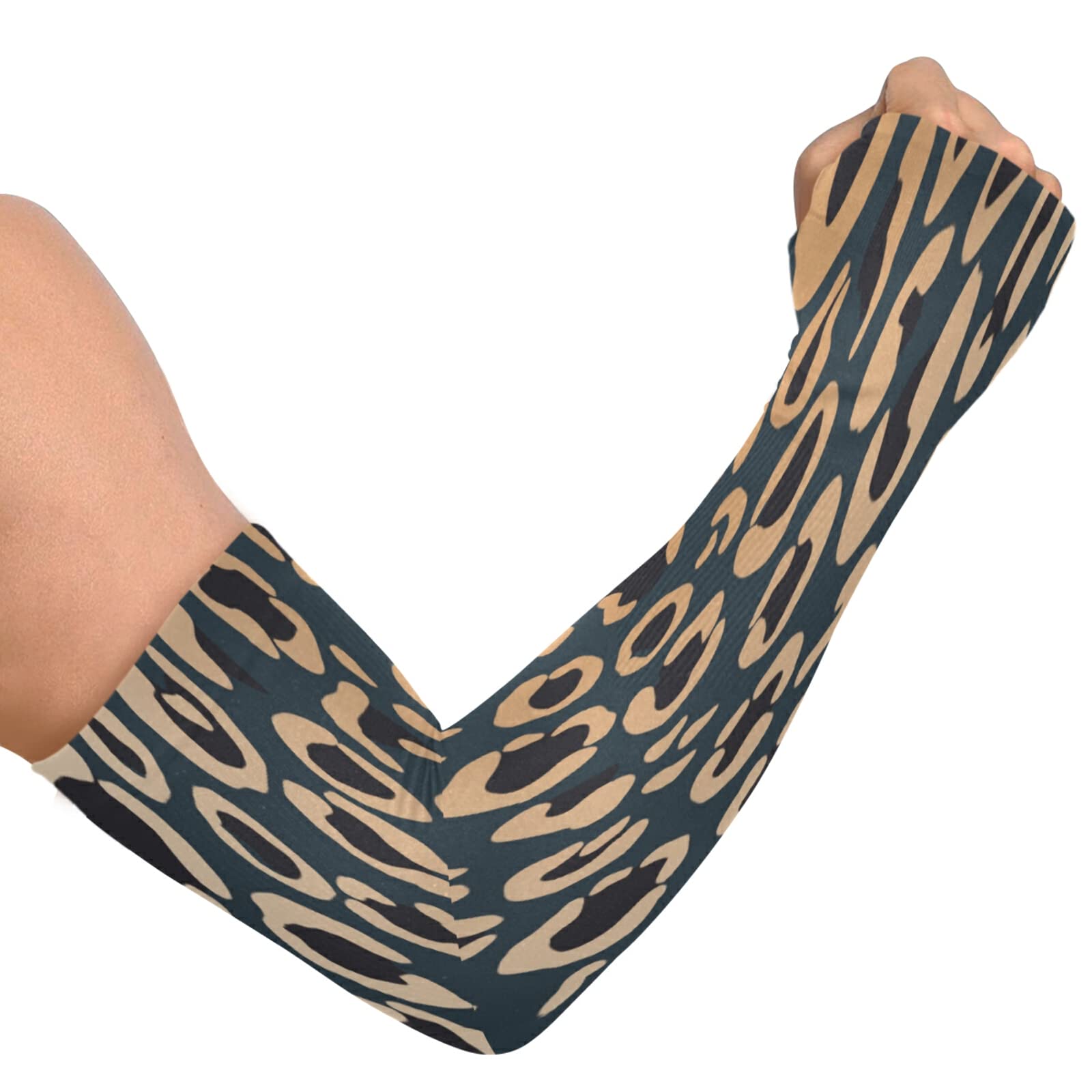 UV Protection Unisex Cooling Arm Sleeves with Thumb Hole - Ice Silk Sun Protection for Fishing, Cycling, Golf & Outdoor Sports