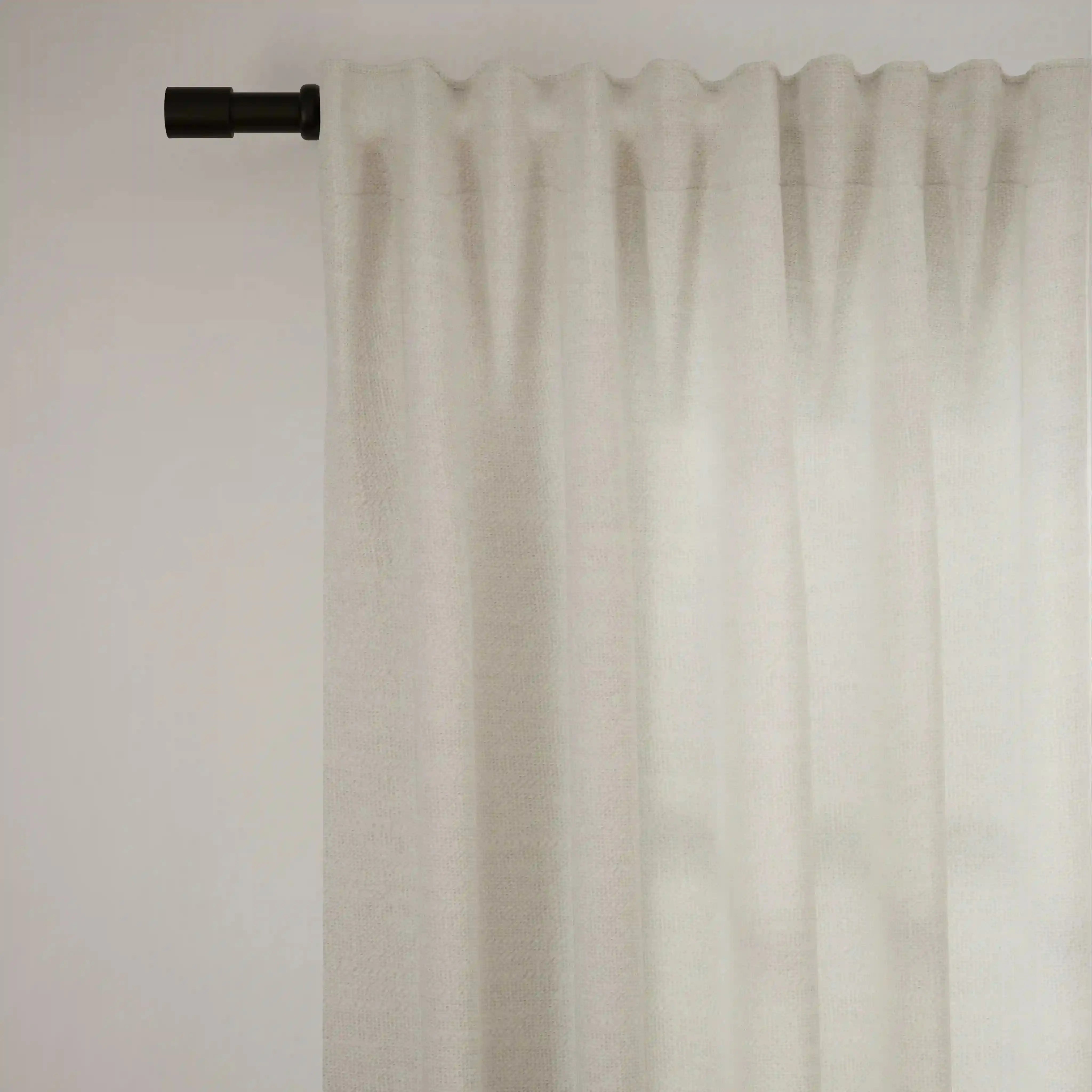 Premium Ian Linen Drapery Soft Top - Breathable & Lightweight Window Curtains for Living Room & Bedroom - Elegant Home Decor for Modern Interiors