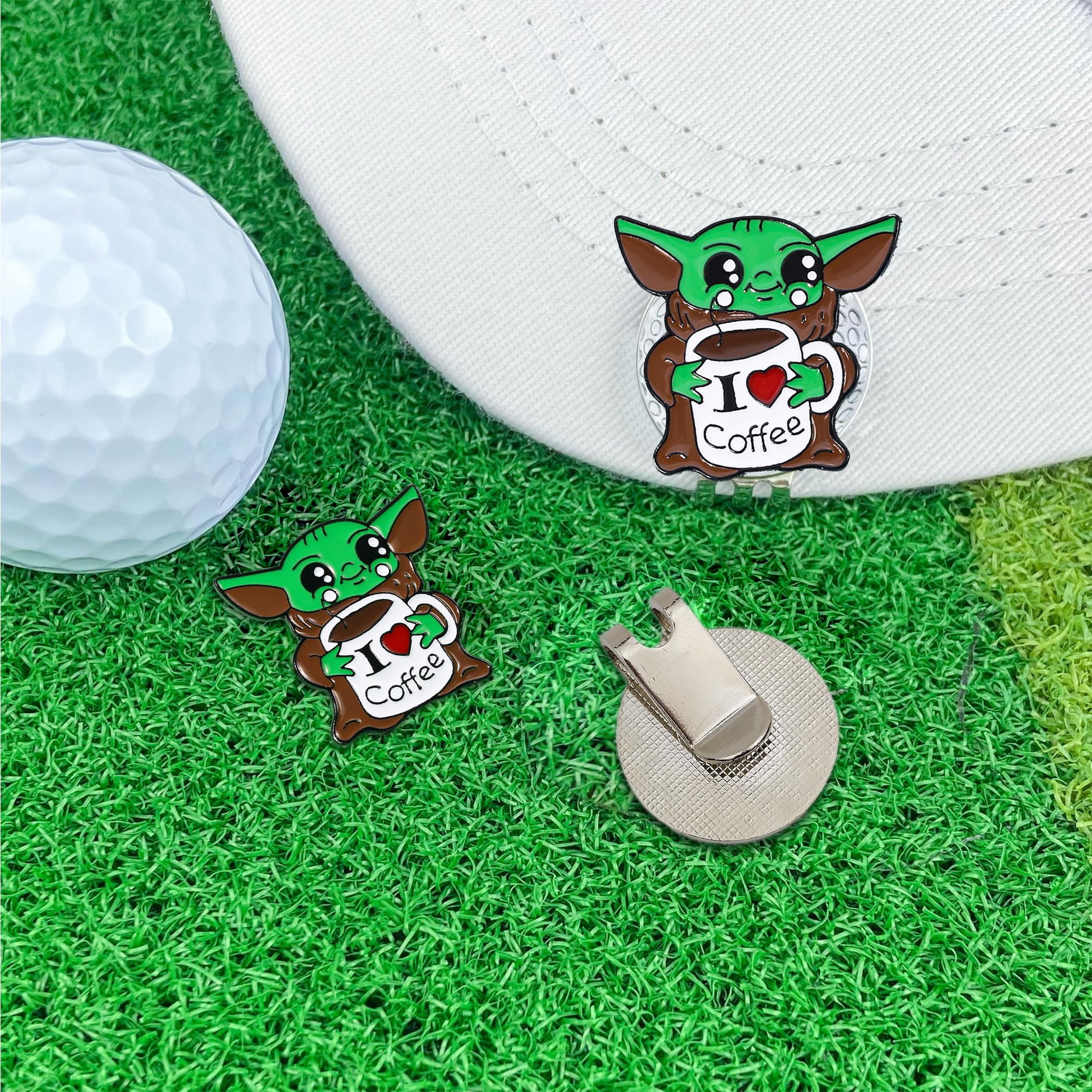 Magnetic Golf Ball Marker with Hat Clip - Funny Golf Accessories & Gifts for Men - Perfect for Golf Course, Practice & Tournament Play