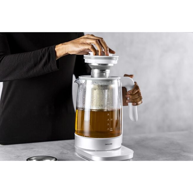 ZWILLING Enfinigy 1.7L Glass Electric Kettle with Temperature Control - Fast Boiling & Keep Warm Function for Tea, Coffee & Kitchen Use