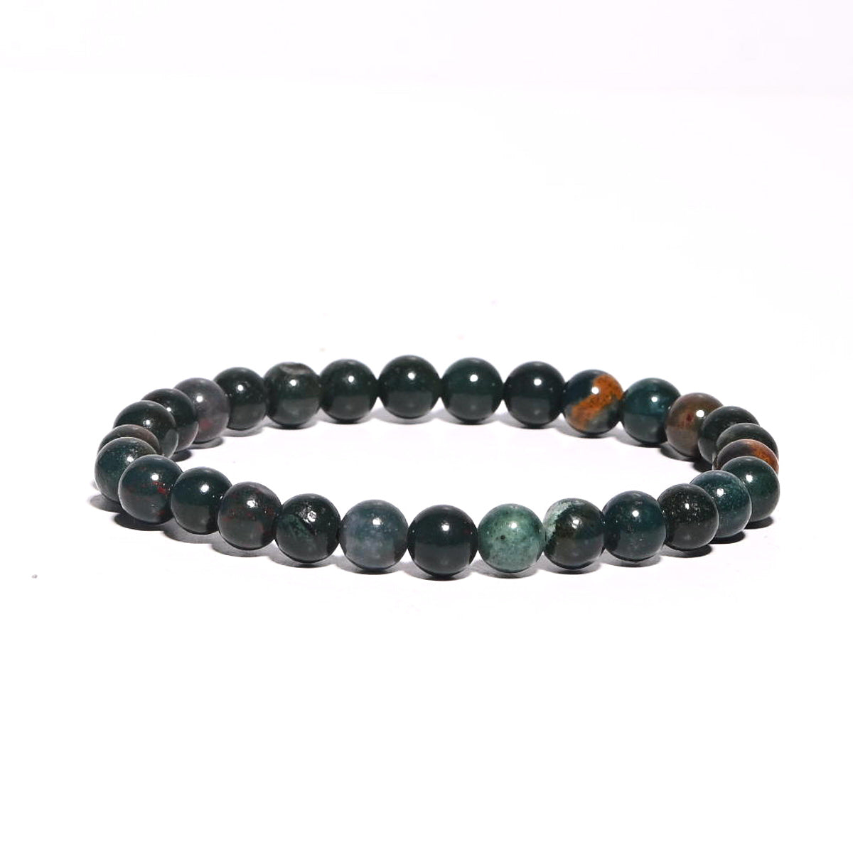 Bloodstone Jasper Bracelet for Women - Natural Healing Stone for Energy & Vitality - Perfect for Meditation, Yoga & Spiritual Balance