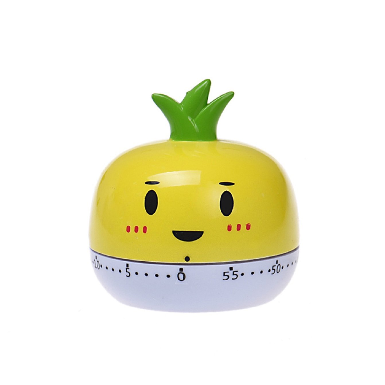 60 Minute Mechanical Kitchen Timer for Cooking, Baking, Home Decor - Yellow & Green - Perfect for Baking, Meal Prep, and Vintage Style Kitchens