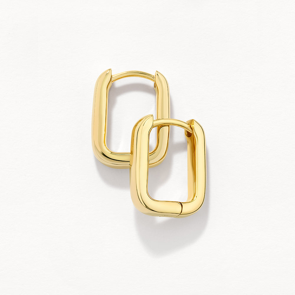 Mini Gold Paperclip Earrings - Trendy Minimalist Jewelry for Women - Perfect for Everyday Wear & Gifting