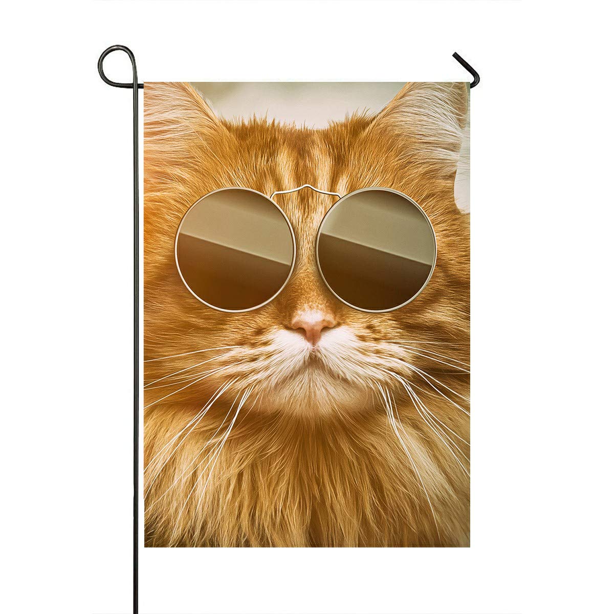 ECZJNT Cool Cat Garden Flag - 28x40 Inch Outdoor Decorative Flag for Home, Party, Yard & Garden Decor - Perfect for Seasonal Celebrations & Outdoor Events