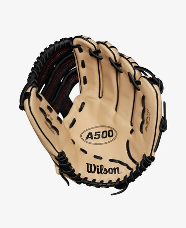 Wilson A500 12.5 Inch Youth Baseball Glove for Outfield - Perfect for Little League Games & Fielding Practice