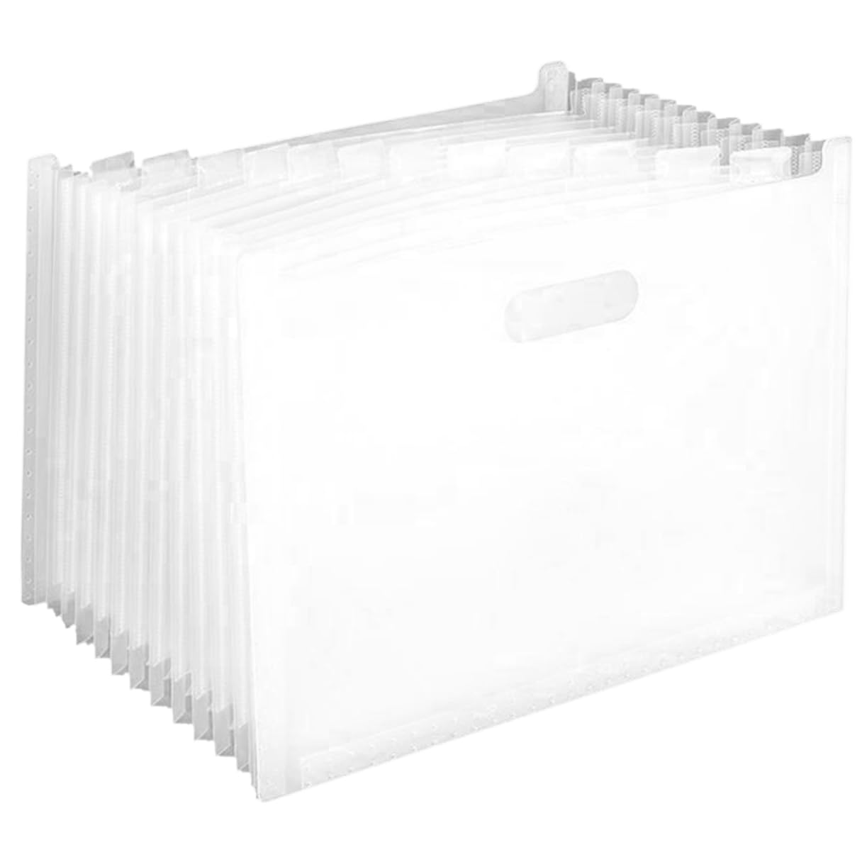Bulk White File Folders - 50 Pack Expanding Paper Folders for Office, School & Home Organization | Portable Plastic File Folders for Documents, Student Supplies & Pet Records