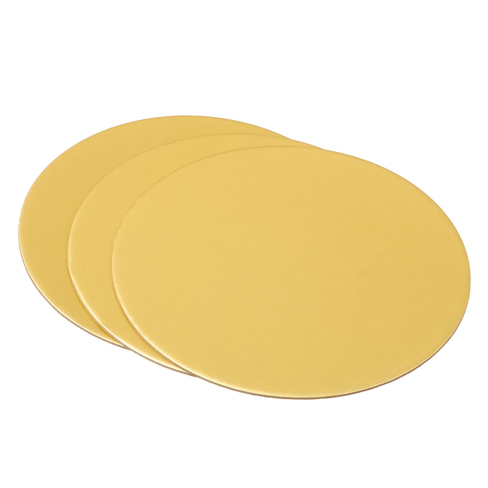 3-Pack 12 Inch Gold Round Cake Boards - Sturdy Cake Circle Base for Baking, Desserts, Bread & Snack Display - Perfect for Birthday Cakes, Wedding Desserts & Party Treats