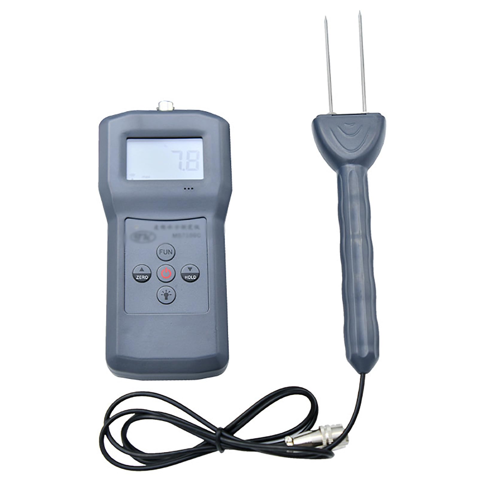 Digital Cotton Moisture Meter Tester - Portable Textile Moisture Analyzer with Alarm Function | 5-45% Measuring Range & 0.1% Accuracy | 1 Second Fast Detection for Seed Cotton & Lint | Ideal for Cotton Farming, Textile Manufacturing & Quality Control