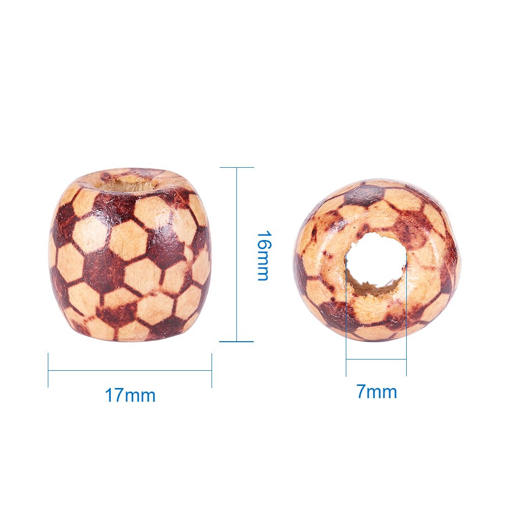 200pcs Assorted Painted Drum Round Wood Beads for Jewelry Making - 0.6inch Diameter with 0.3inch Hole - DIY Bracelet, Necklace & Craft Supplies - Perfect for Handmade Jewelry, Home Decor & Gift Making