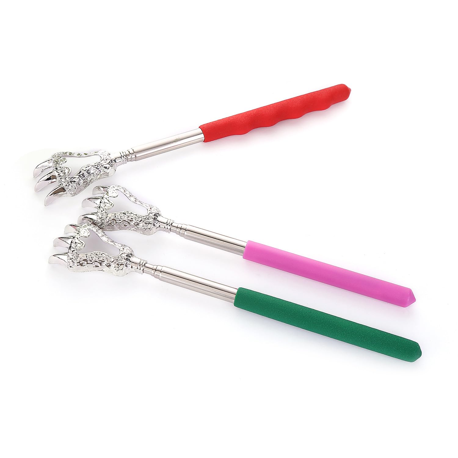 Extendable Back Scratcher - Stainless Steel Telescopic Massage Tool (8.66