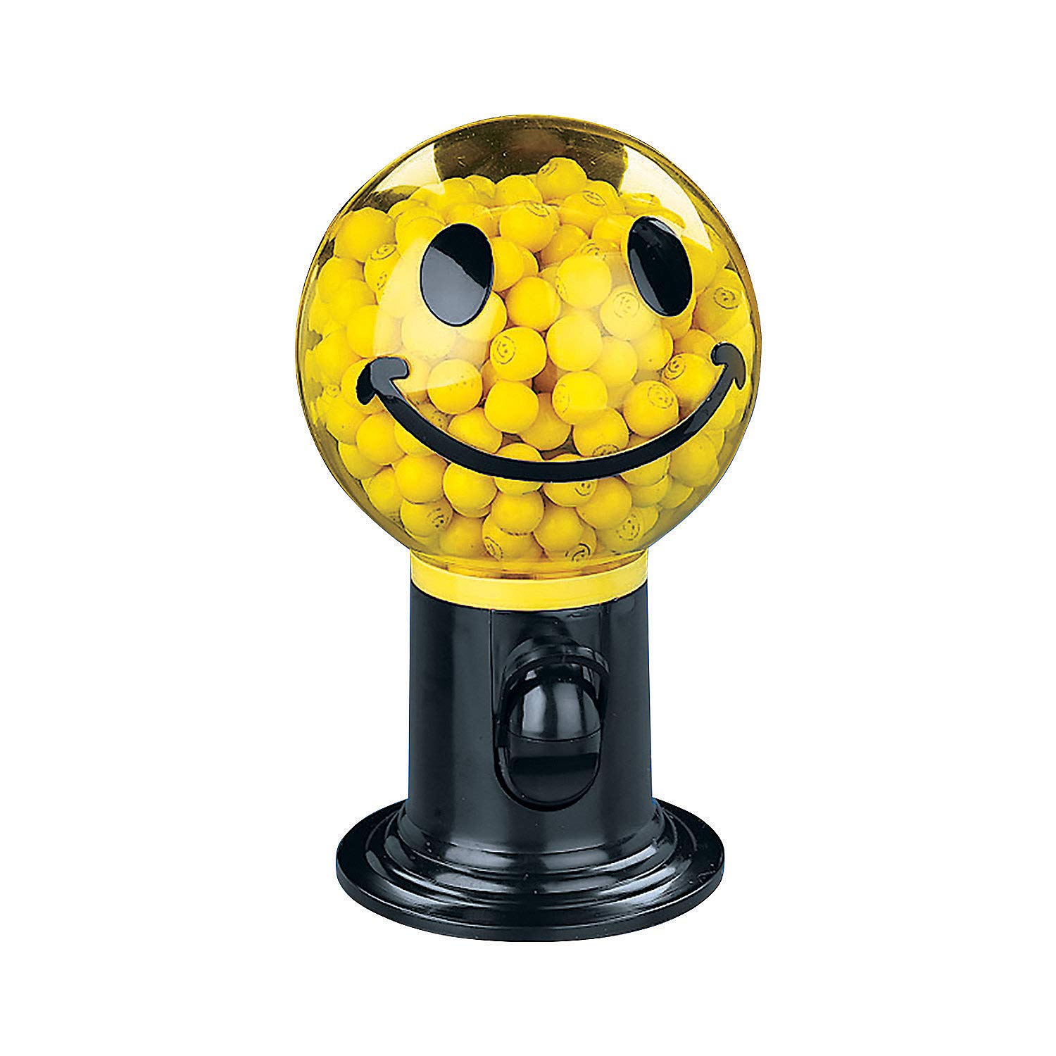 Fun Express Smile Face Gumball Machine - Vintage Style Candy Dispenser Toy for Kids & Collectors - Perfect for Birthday Parties, Classroom Rewards & Home Decor