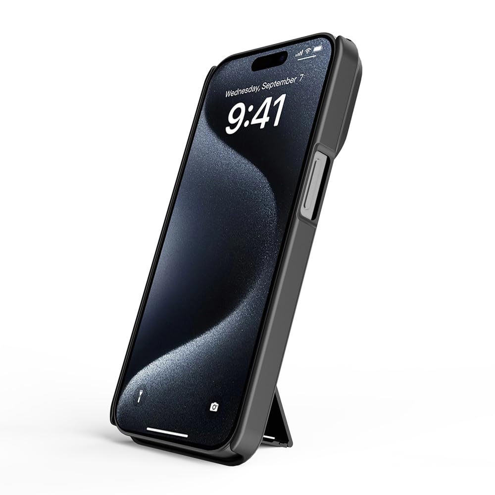 Aduro iPhone 15 Pro Case with Kickstand & Holster - Slim Protective Shell & Swivel Belt Clip - Built-in Stand for Apple iPhone 15 Pro (6.1