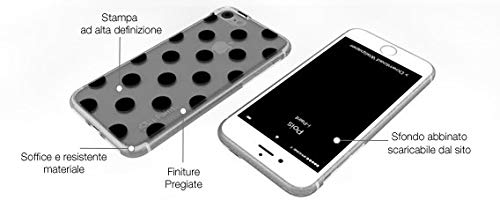 Polka Dot Protective Glamour Phone Case for iPhone 7 & 8 - Slim Shockproof Cover with Raised Edges for Screen Protection | Perfect for Everyday Use, Work & Travel