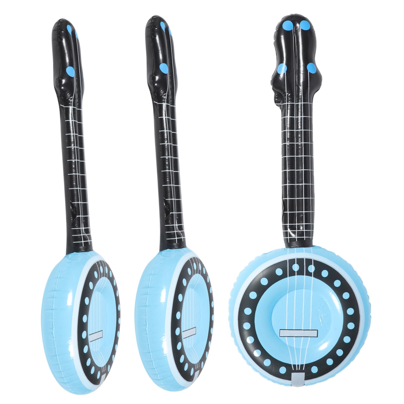 BESTonZON 6-Piece Inflatable Musical Instrument Set - Ukulele, Banjo, Microphone for Kids - Fun Educational Toy & Gift for Children - Perfect for Birthday Parties, Music Lessons & Pretend Play