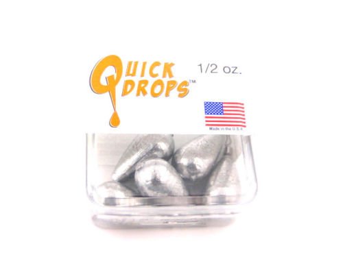 Quickdrops Dropshot Weights 1/2 oz - Premium Bass Fishing Sinkers for Drop Shot Rig - Perfect for Freshwater & Saltwater Fishing, Lakes, Rivers, and Ponds