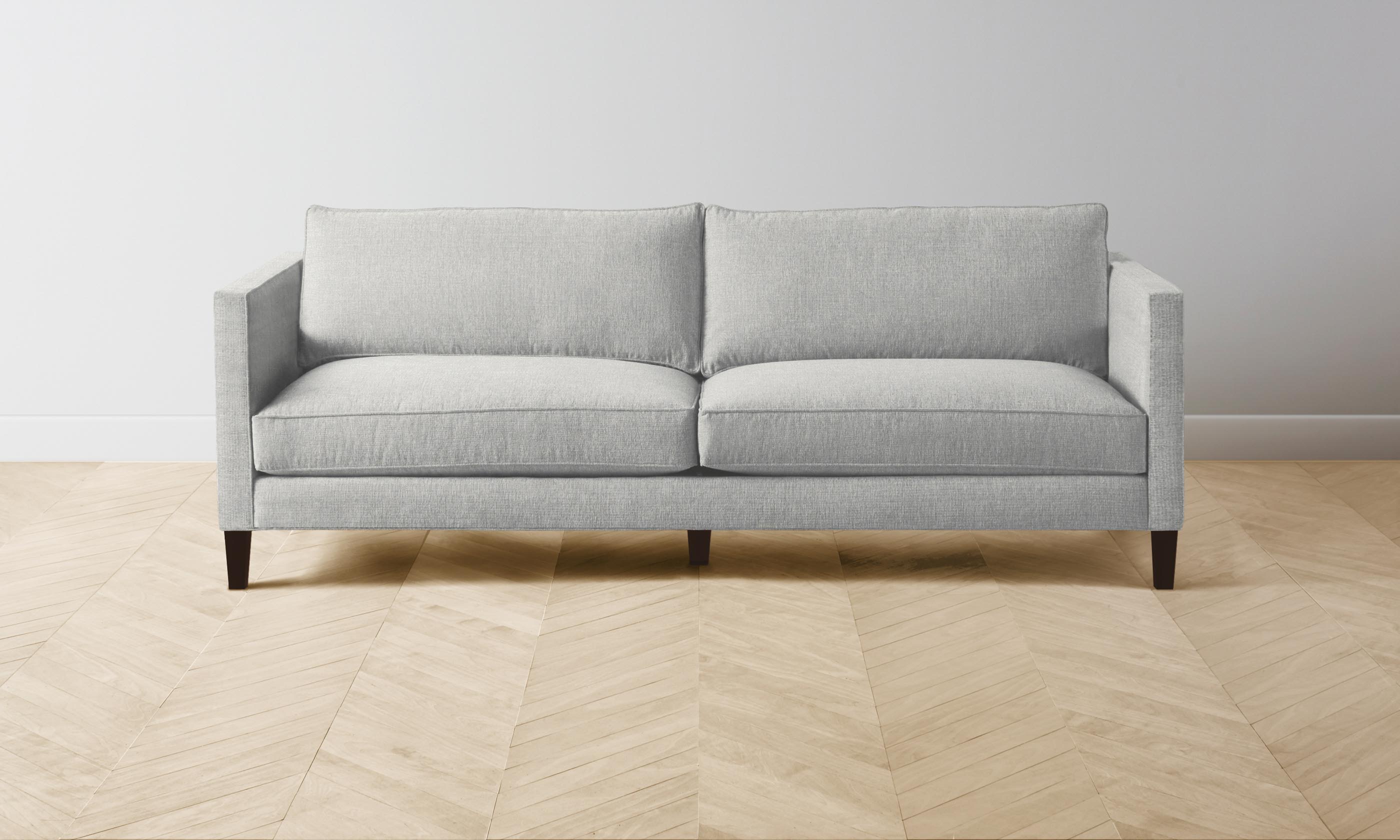 Premium Crosby Sofa - Modern Merino Heather Grey Fabric - Perfect for Living Room, Lounge & Home Theater Comfort