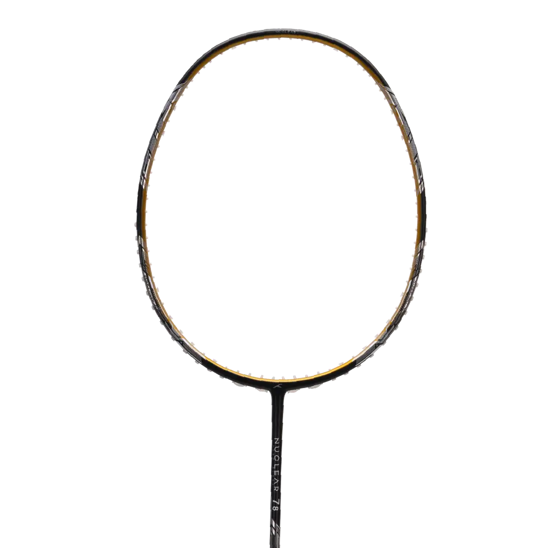 HNDRD Nuclear 78 Badminton Racket - Pre-Strung Carbon Fiber Shuttlecock Racket for Professional & Recreational Play - Perfect for Tournaments, Training & Backyard Games