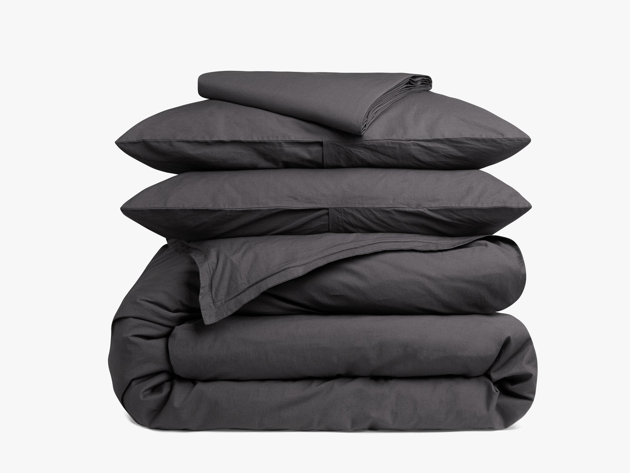 Premium Percale Venice Sheet Set - Slate Full/Queen Size - Ultra Soft & Breathable Bedding for Comfortable Sleep - Perfect for Home, Hotel, or Guest Room Use