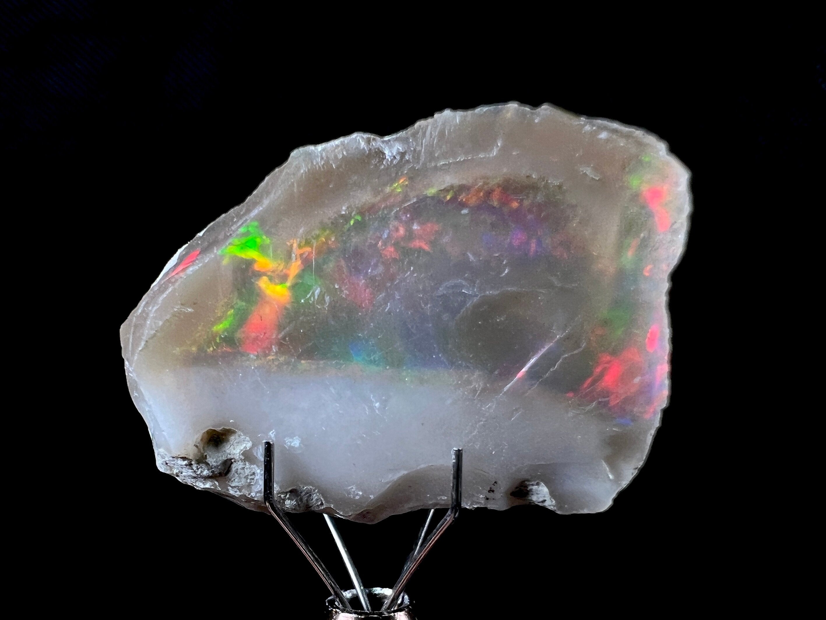 Premium 4A XL Welo Opal Raw Crystal - Natural Cutting Grade Opal for Jewelry Making, October Birthstone, Gemstone Collection (50049) - Perfect for Rings, Necklaces & Healing Crystals
