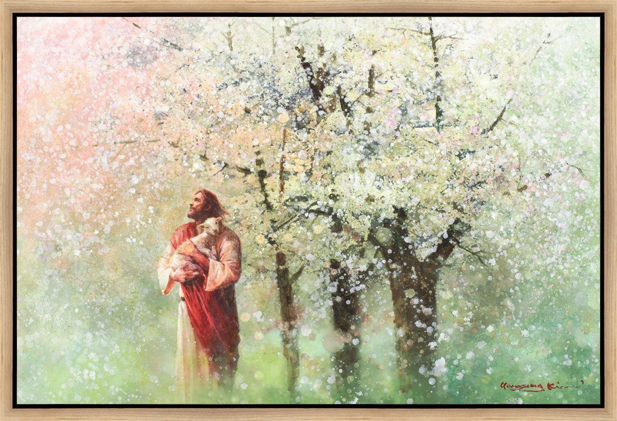 Heavenly Blossoms Gallery Wrap Canvas - Floral Wall Art Decor for Living Room, Bedroom & Office - Ready to Hang Home Decor