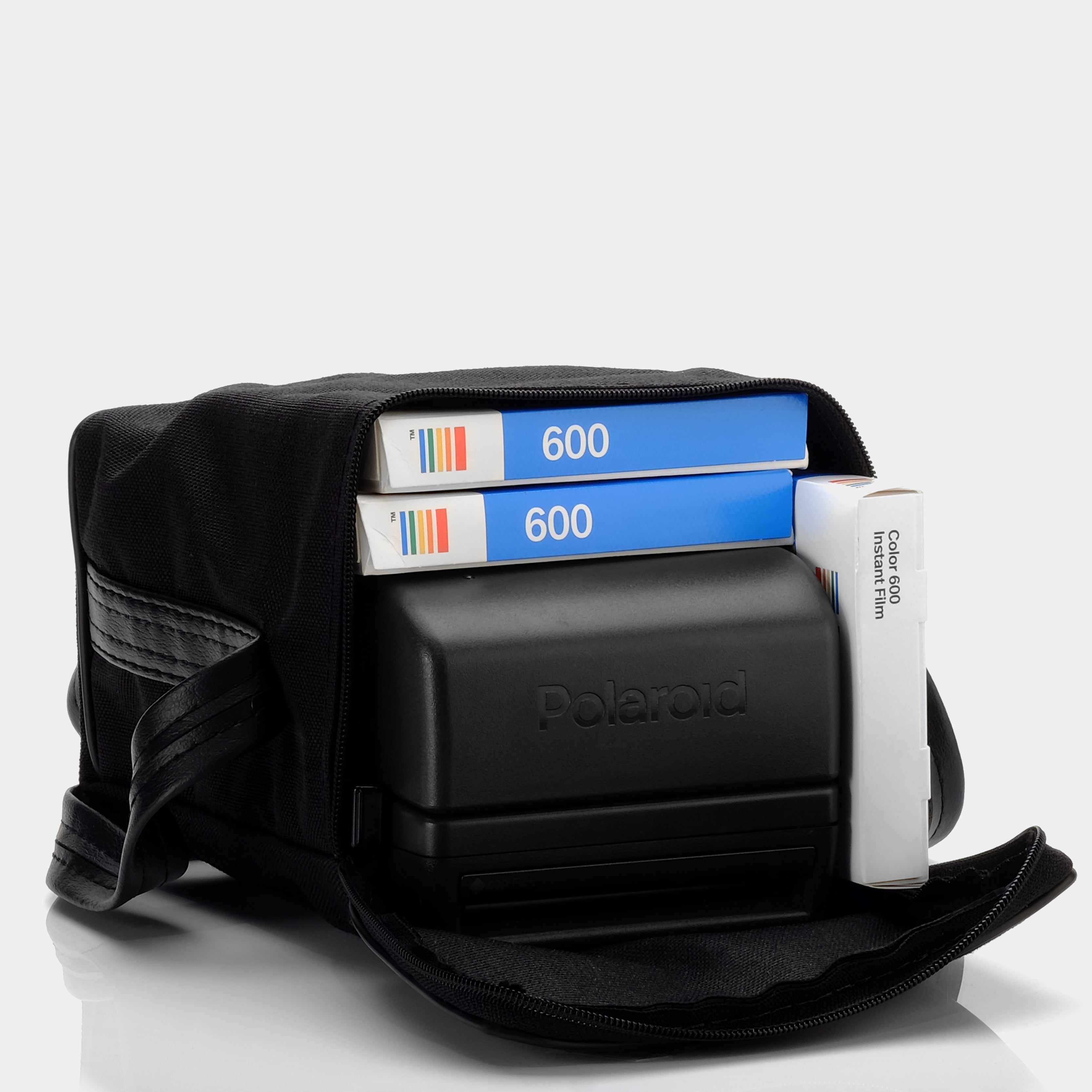 Black Instant Camera Bag - Portable & Stylish for Travel, Parties & Everyday Use | Perfect for Polaroid & Fujifilm Instax Cameras