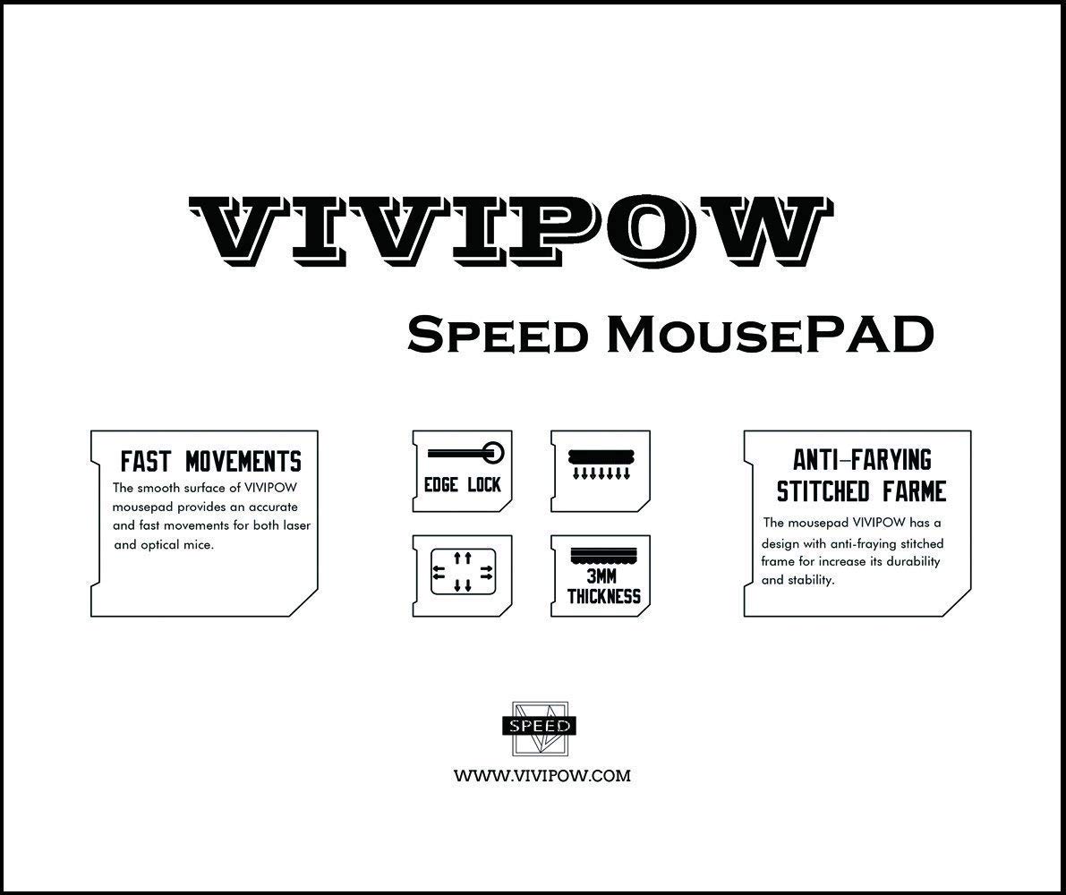 Football Pattern Mouse Pad with Stitched Edges - Non-Slip Gaming Mouse Mat for PC & Laptop - Perfect for Football Fans, Gamers & Office Use