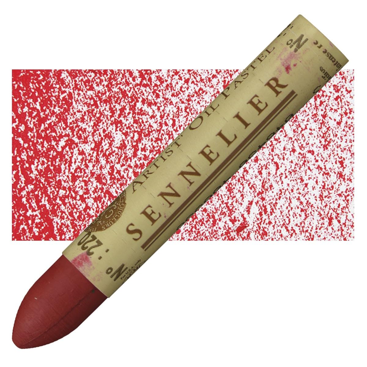 Sennelier Artist Oil Pastels - Permanent Intense Red (Set of 12) | Professional Soft Oil Crayons for Drawing, Sketching & Painting | Perfect for Artists, Students & DIY Craft Projects