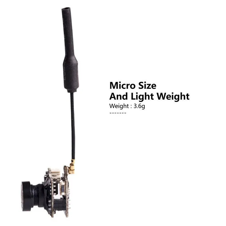 Mini AIO FPV Camera 5.8G 40CH 25mW 800TVL Video Transmitter for Drone Racing and Aerial Photography - Lightweight HD FPV System with Low Latency Transmission