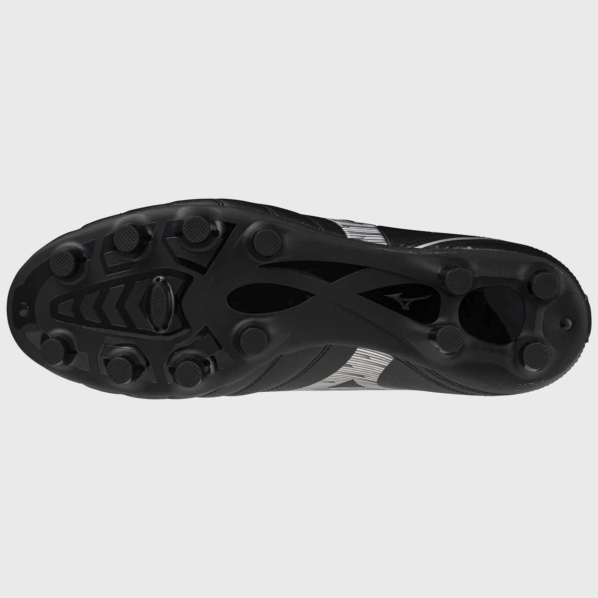 Mizuno Monarcida Neo III Select MD Rugby Cleats - Black/Silver - Lightweight & Durable for Rugby Matches & Training