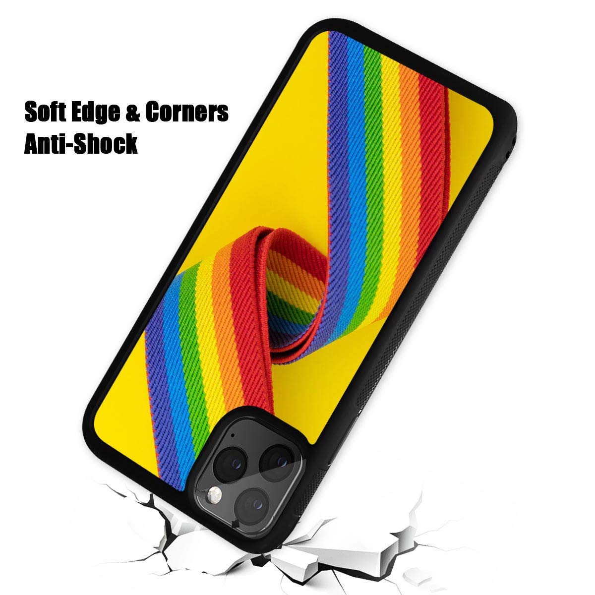 Durable Soft Protective Phone Case for iPhone 13 - Rainbow Pride Design | Perfect for Everyday Use, LGBTQ+ Events & Pride Celebrations