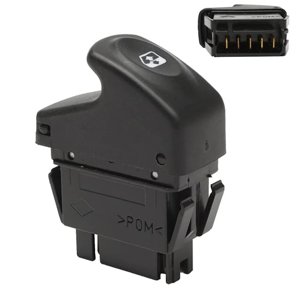 Renault Kangoo Megane Clio 5 Pin Electric Power Window Control Switch & Mirror Button (7700838100) - Premium Car Accessories for Smooth Window & Mirror Adjustment