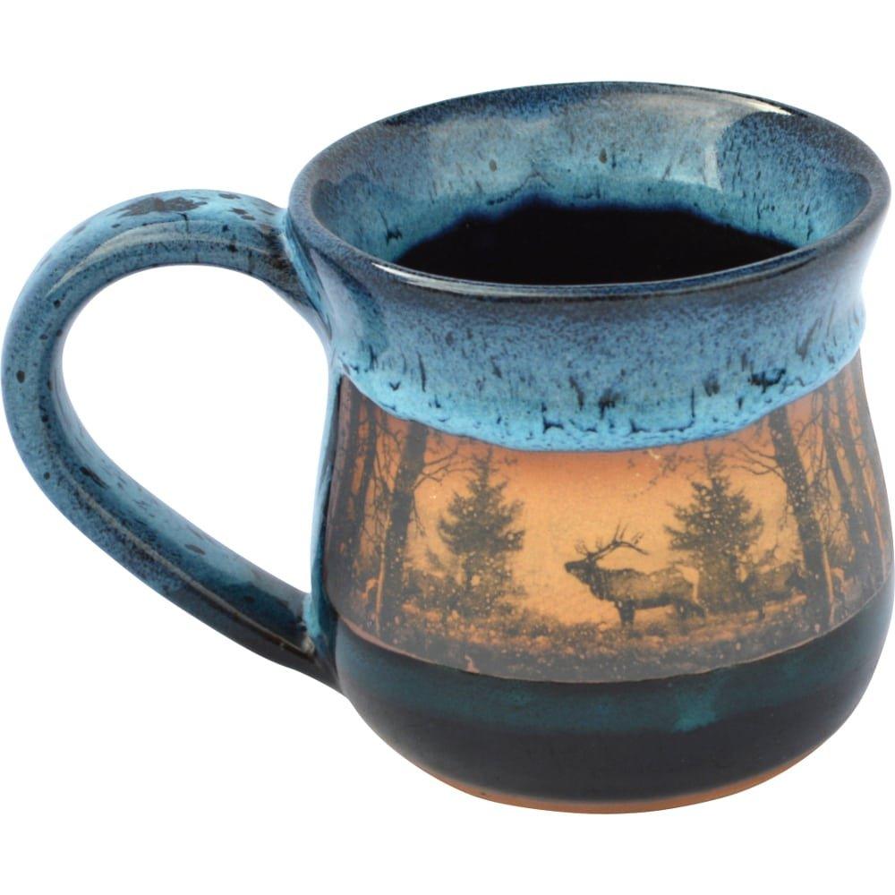 Elk Ridge Pottery Dinnerware Set - Elegant Stoneware Plates, Bowls & Mugs for Everyday Dining & Entertaining - Perfect for Family Meals, Dinner Parties & Restaurant Style Presentation
