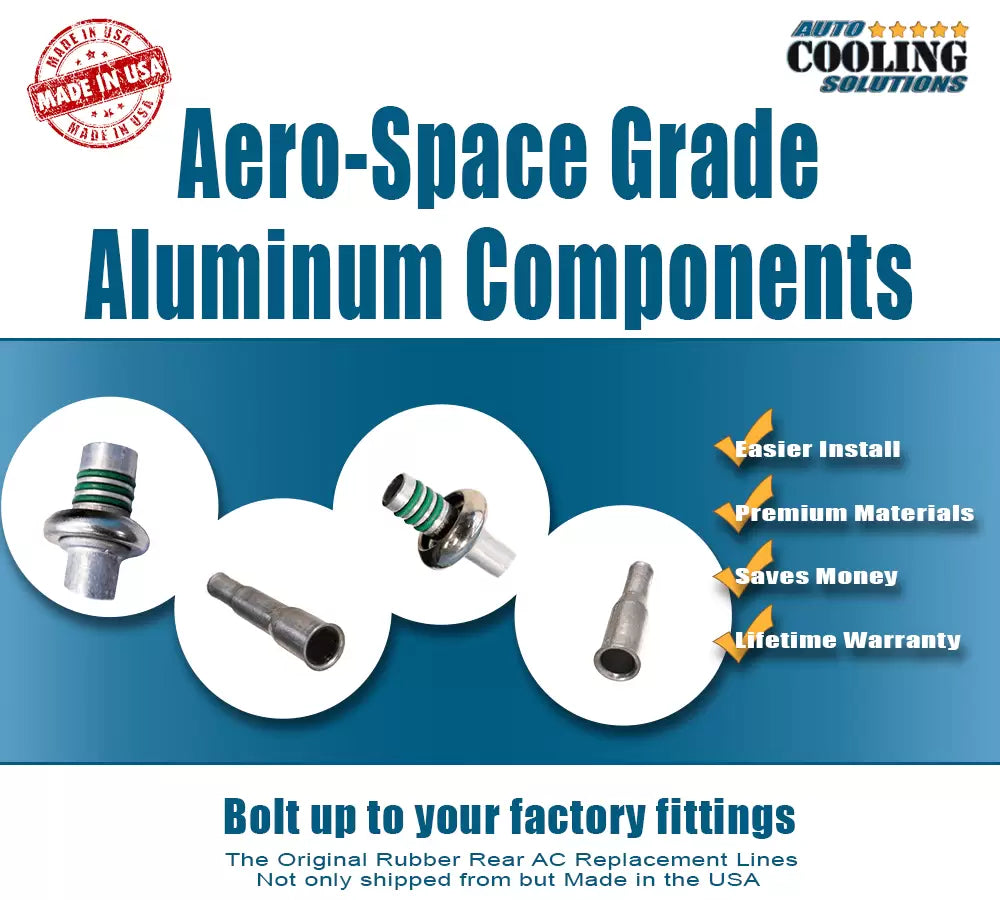 1995-2014 Ford E-Series Econoline Rear AC Line Replacement Kit - Durable Air Conditioning System for Van & RV Cooling