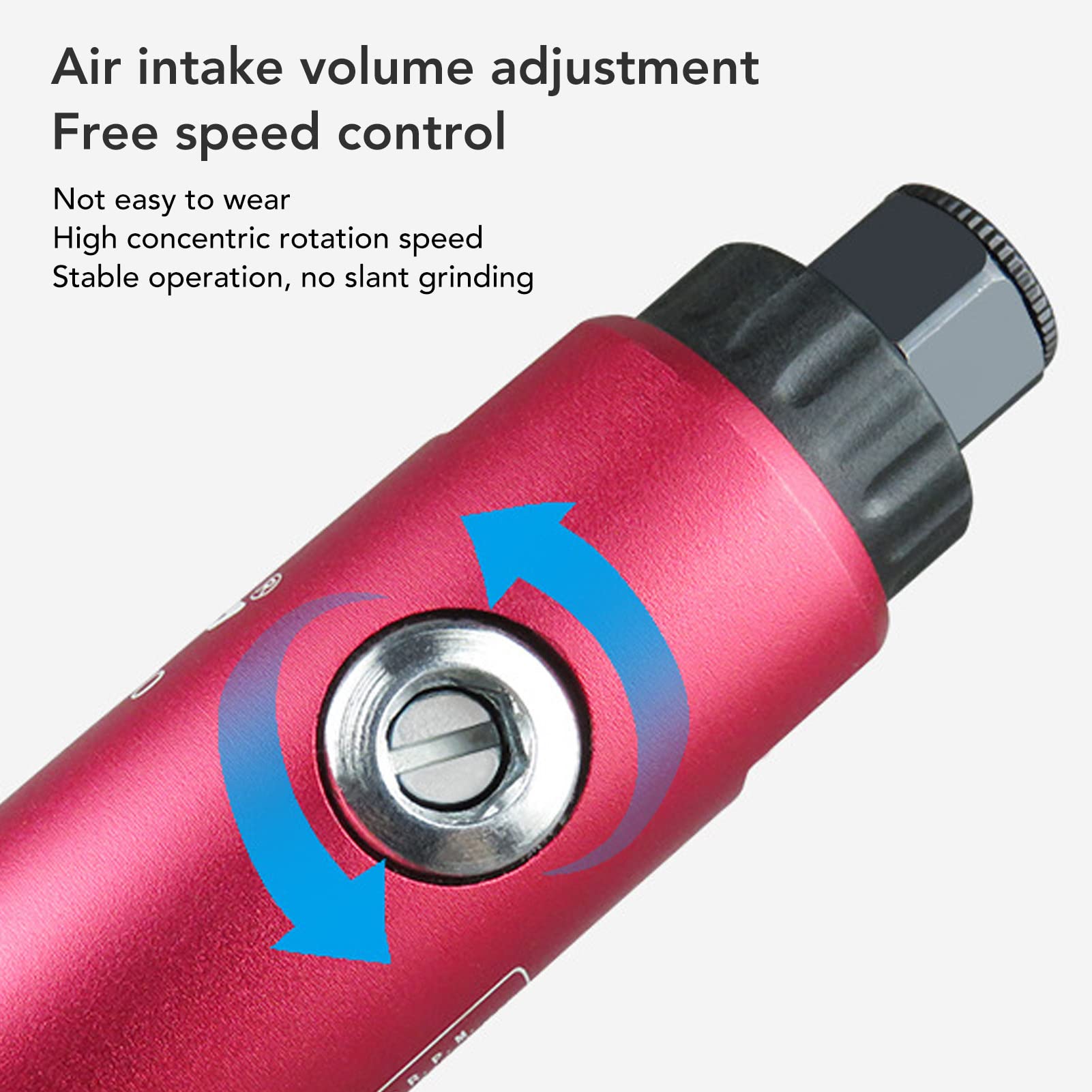 20000RPM Aluminum Alloy Air Die Grinder - 3mm & 6mm Collet Pneumatic Grinding Tool for Woodworking, Metal Polishing & DIY Crafts | Portable Electric Grinder for Professional & Home Use
