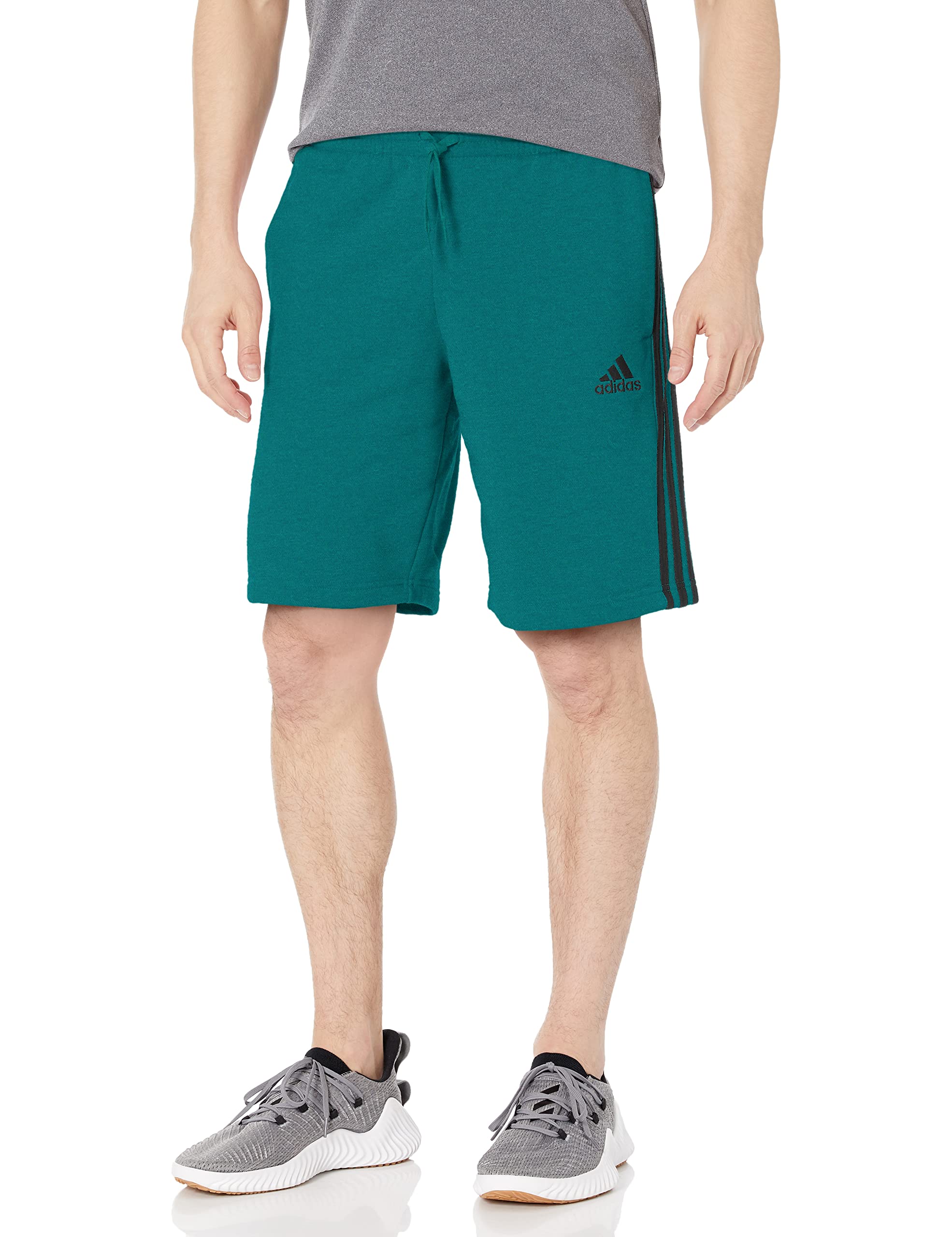Adidas Men's Essentials Fleece 3-Stripes Athletic Shorts - Comfortable Workout & Lounge Shorts for Running, Gym, and Casual Wear
