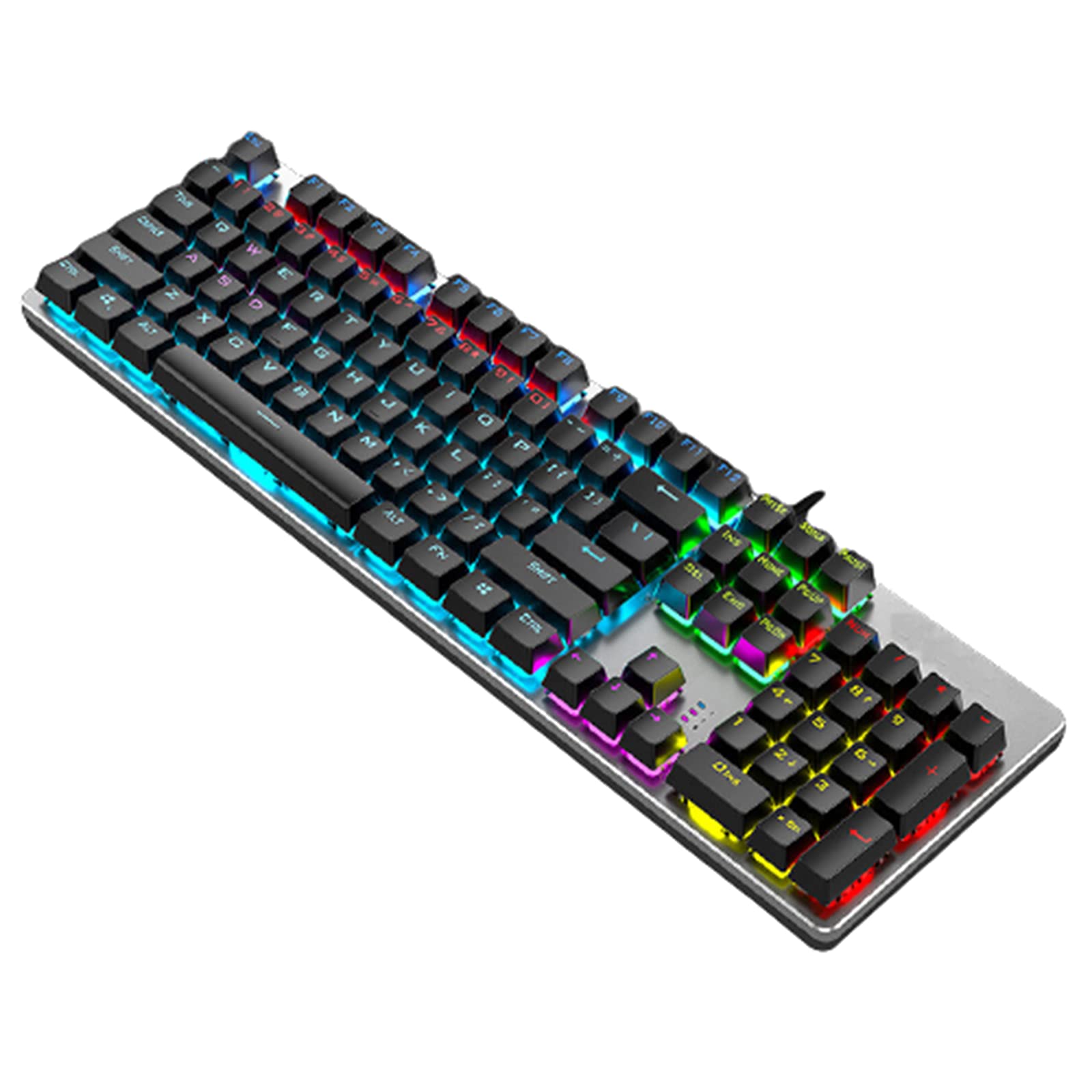 Best Mechanical Gaming Keyboard with Black Switches - Wired USB Keyboard for PC & Laptop - Perfect for Gaming, Office Work & Typing