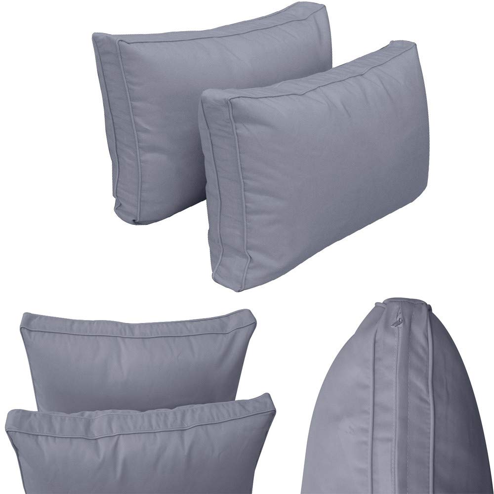 Prolinemax Outdoor Style 1 Twin-XL Piped Trim Daybed Mattress Cover with Bolster Pillow - Fitted Sheet AD001 | Perfect for Patio Furniture, Sunroom Decor & Guest Bedding
