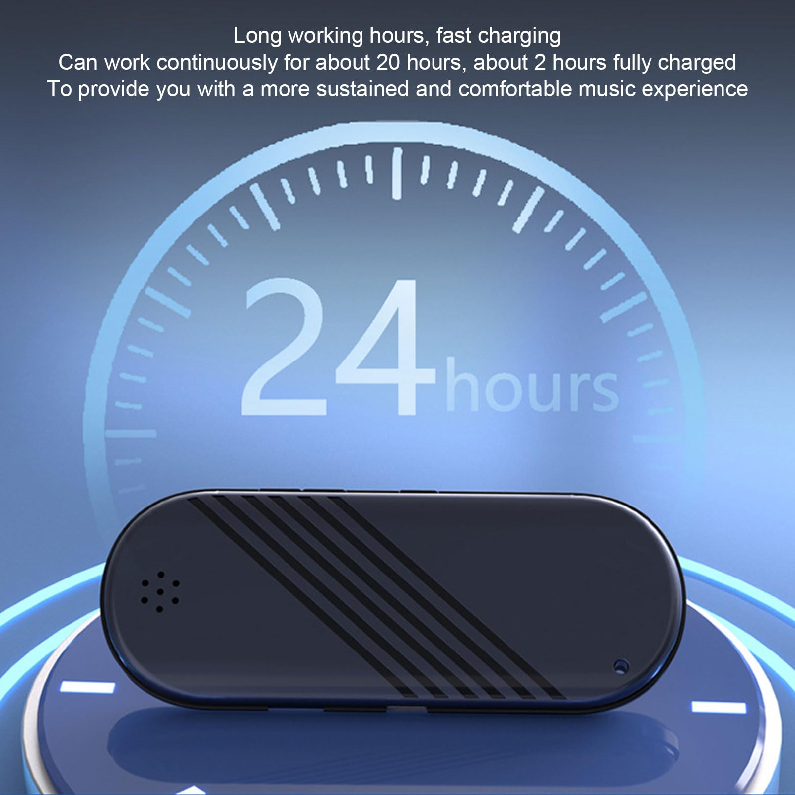 Wireless Pillow Speaker with Bone Conduction Stereo - Bluetooth 5.3 & MP3 Player, Sleep Headphones with Timer & 20H Playtime for Deep Sleeping (Black) - Perfect for Nighttime Relaxation, Meditation & Insomnia Relief