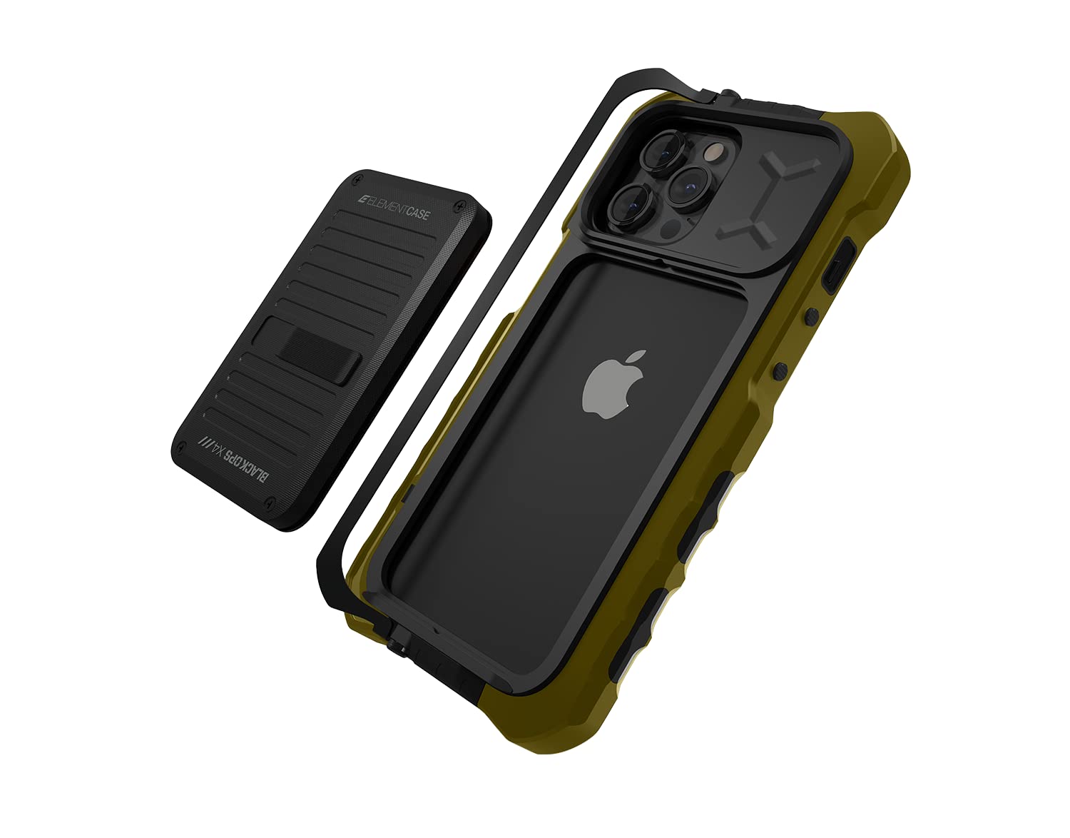 Element Case Black Ops Tactical Shockproof iPhone 13 Pro Max Case with Wallet & Kickstand - OD Green (EMT-322-252FV-02) | Rugged Protection for Outdoor Adventures, Military Use & Daily Commute