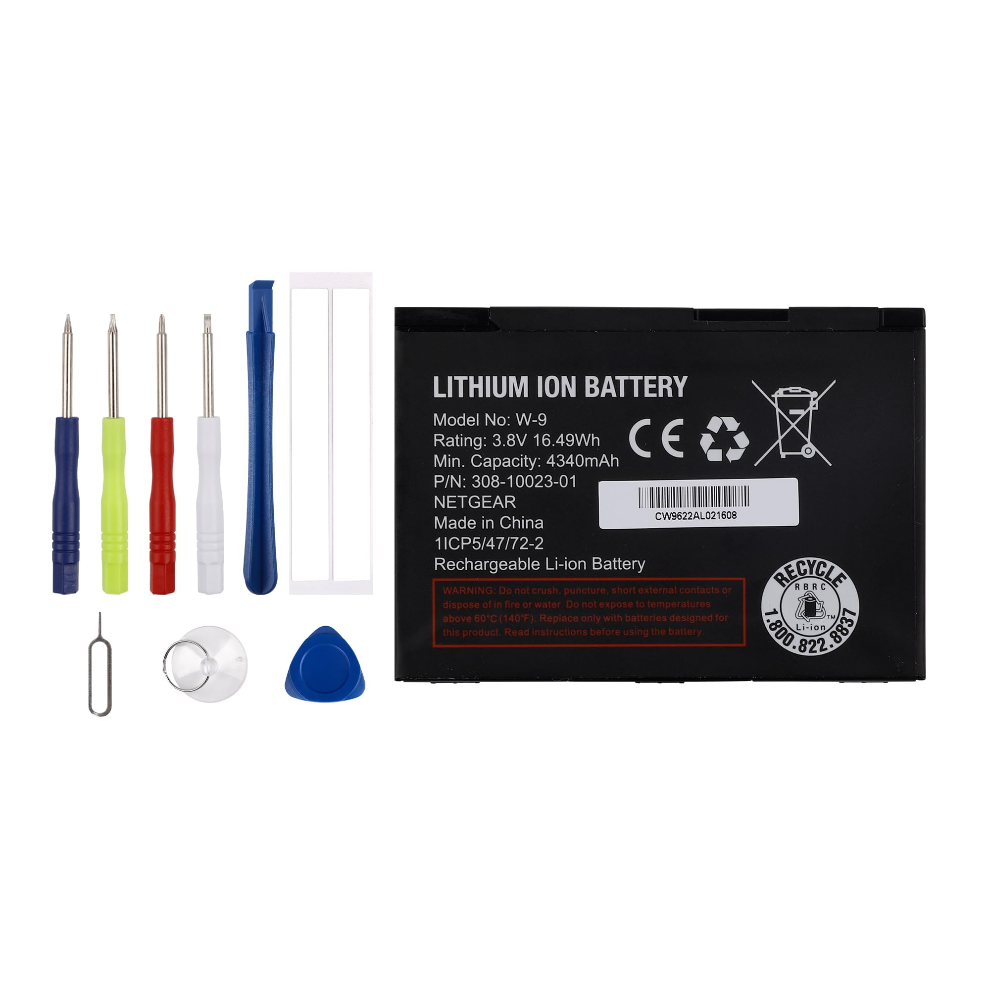 Replacement Battery for Netgear Verizon Jetpack W-9 W9 AC791L AC815 AT&T Unite Explore Mobile WiFi Hotspot - Includes Specialized Toolkit - Perfect for Travel, Business & Remote Work Connectivity