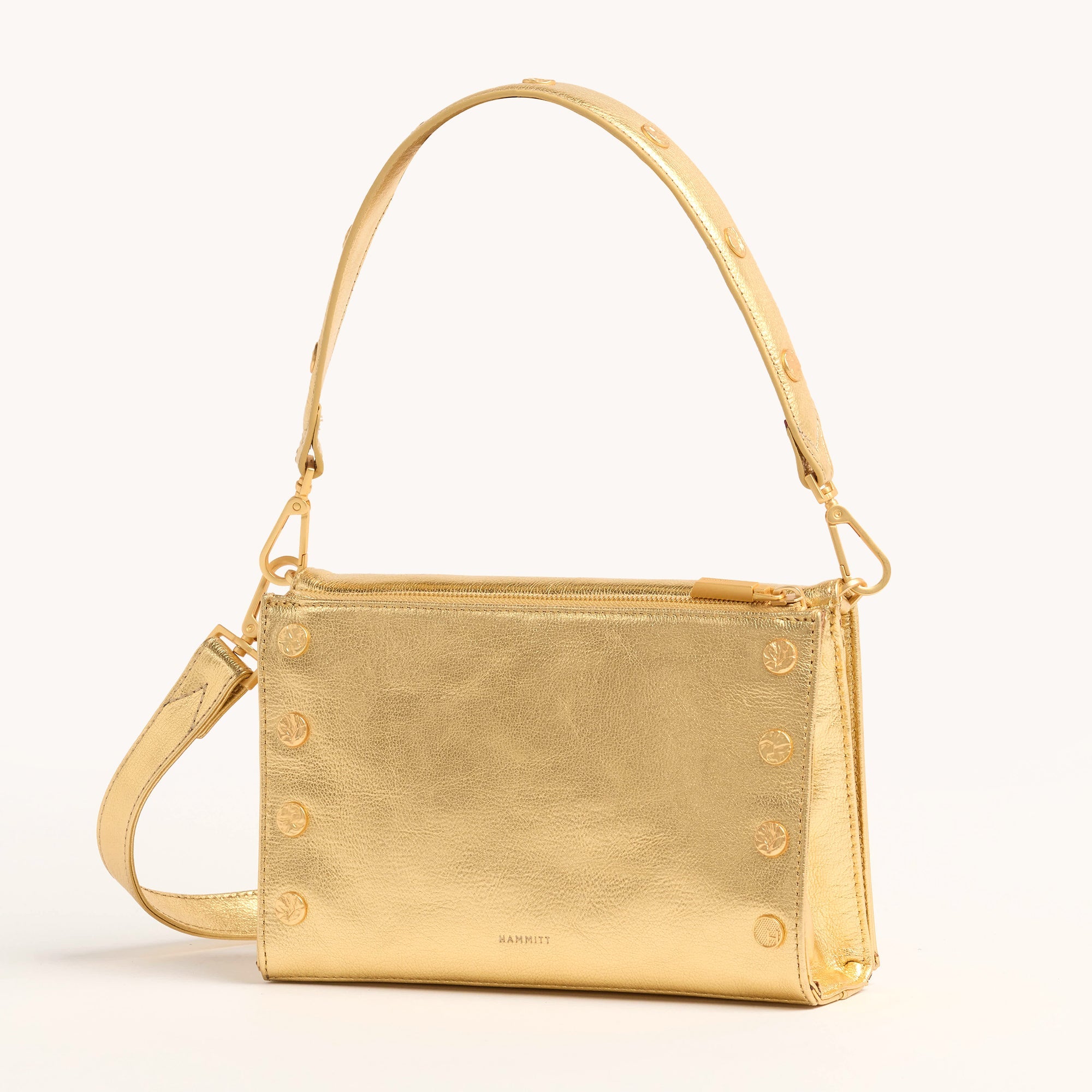 Montana Clutch - Gala Gold & Brushed Gold Hammered Small Crossbody Bag for Women | Perfect for Parties, Weddings & Evening Events