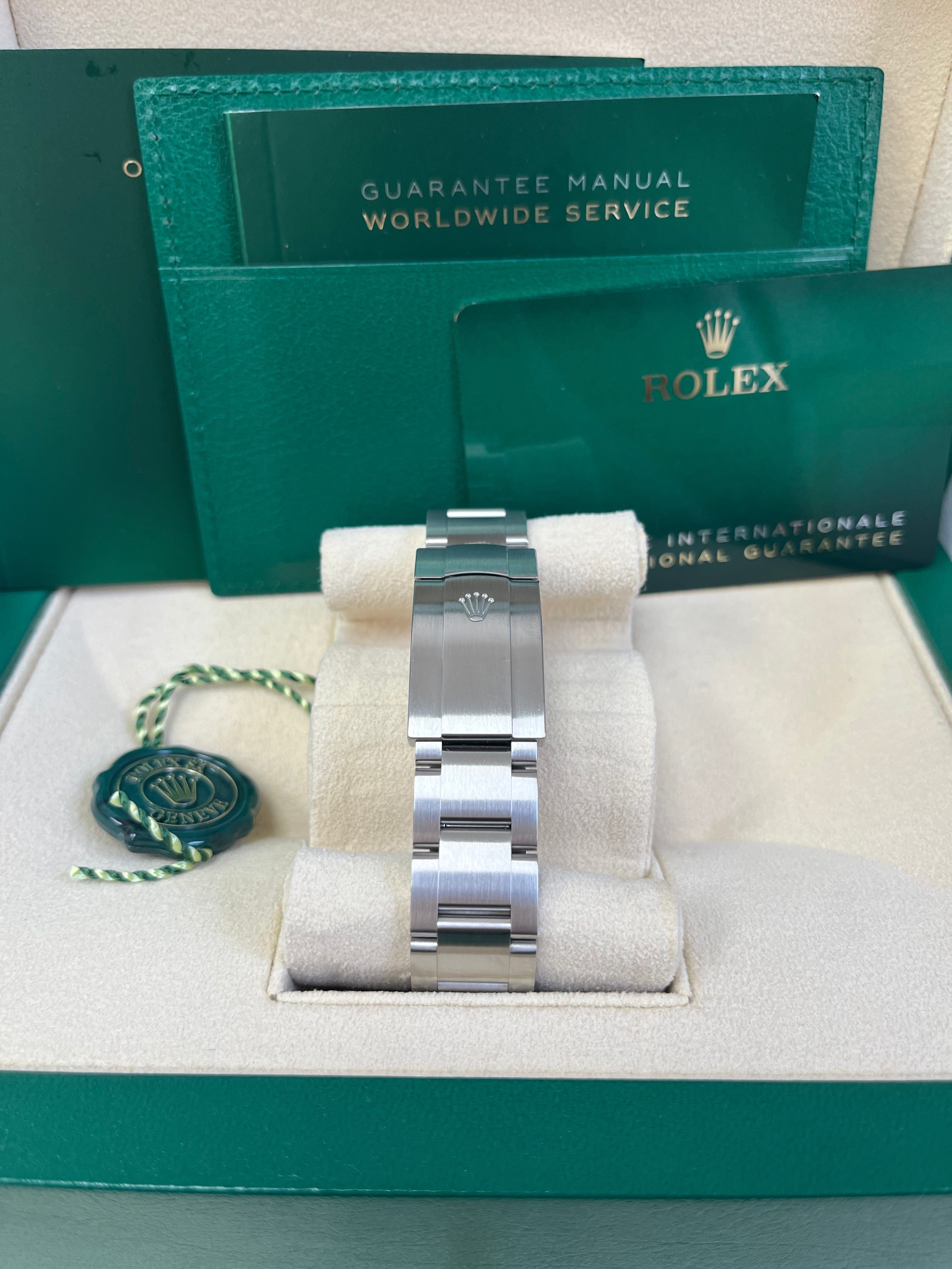 Rolex Oyster Perpetual 41 Watch - Stainless Steel Case, Sunflower Yellow Dial, Oyster Bracelet (Ref# 124300) | Luxury Men's Dress Watch for Business & Formal Occasions