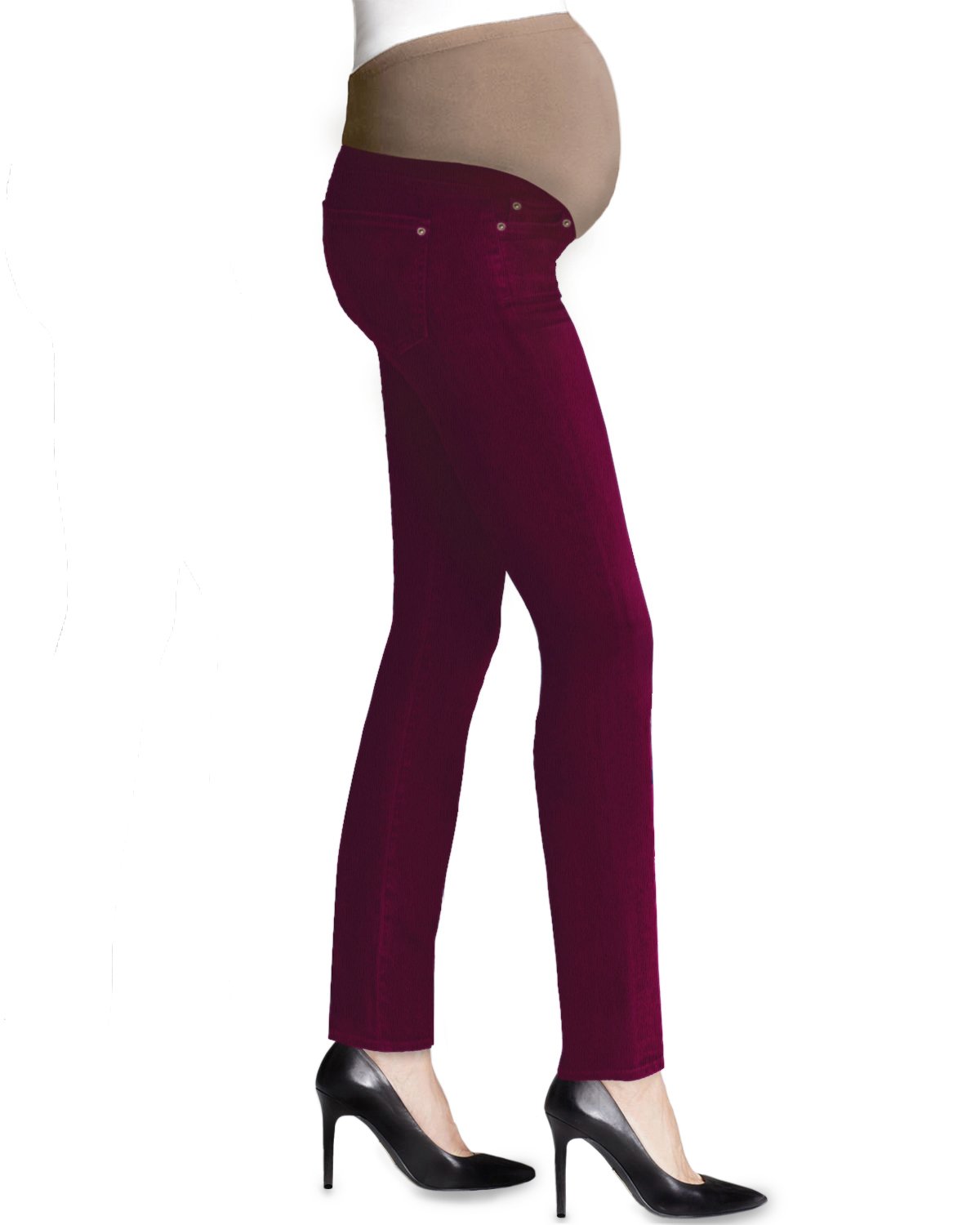 Hybrid & Company Super Comfy Stretch Women's Maternity Bootcut Jeans with Real Pockets - Perfect for Pregnancy Comfort & Everyday Wear