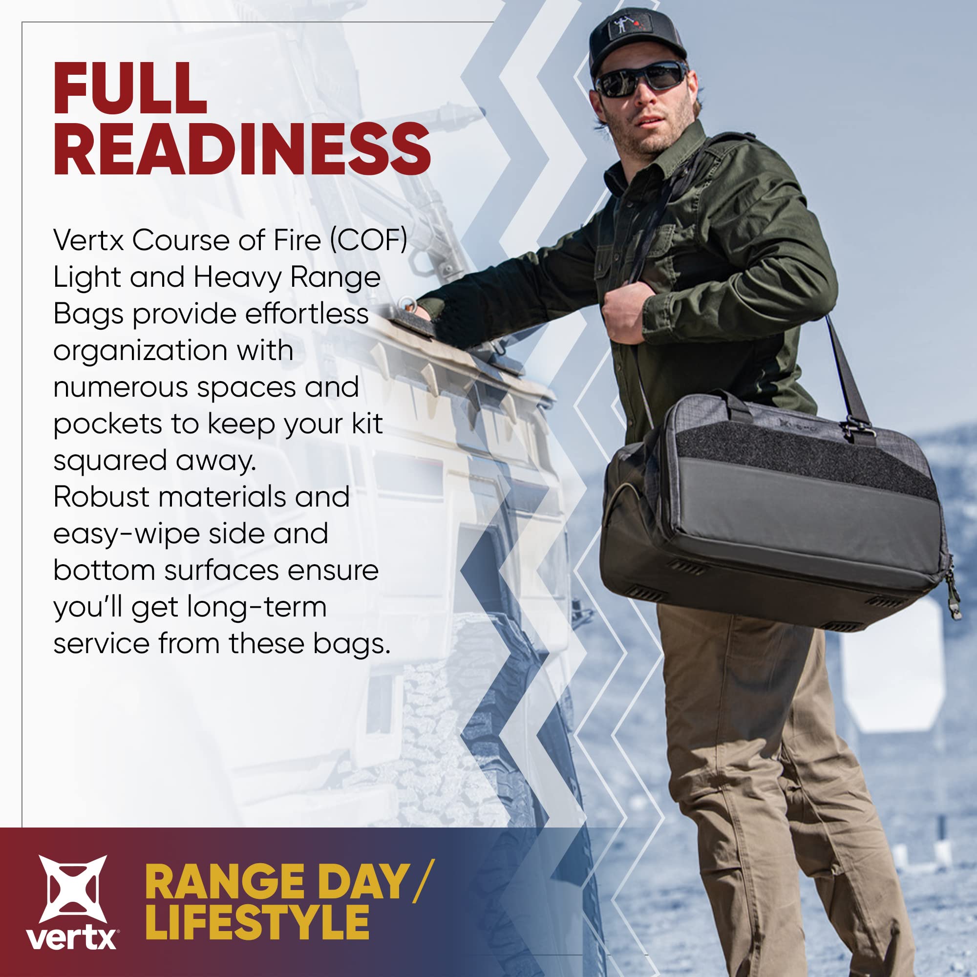Vertx COF Range Bags – Durable Tactical Shooting Range Bag for Firearms & Ammo Storage | Perfect for Range Days, Hunting & Outdoor Adventures