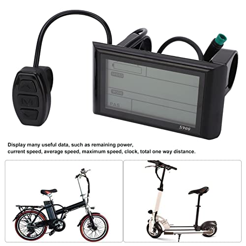 36V / 48V Electric LCD Display Meter - Multi-Information S900 Control Panel for E-Bike Modification (Protocol 2) | Perfect for DIY Electric Bike Upgrades & Performance Monitoring