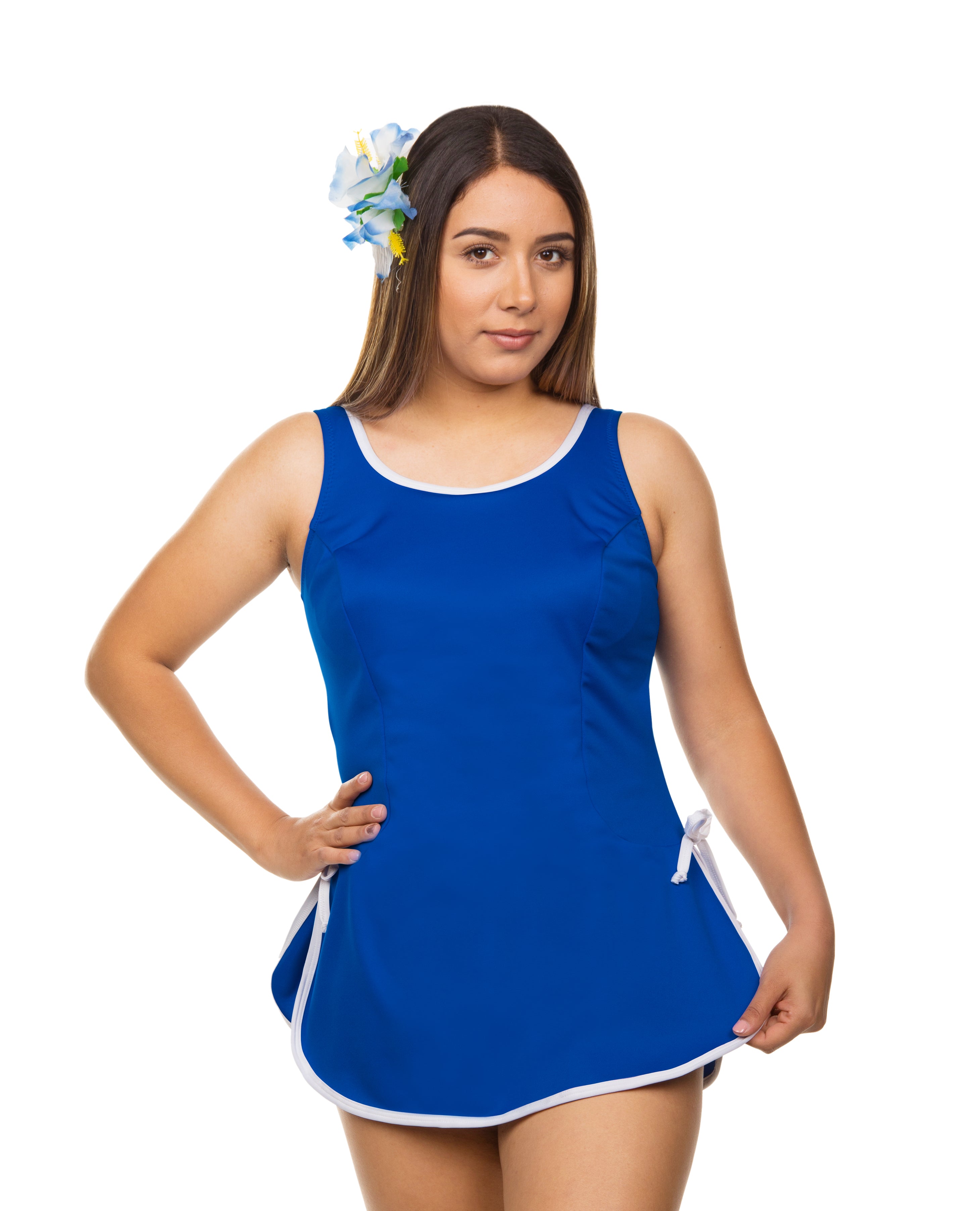 Women's Floral Swimdress - One Piece Bathing Suit with Skirt for Beach, Pool & Summer Vacation | UPF 50+ Sun Protection