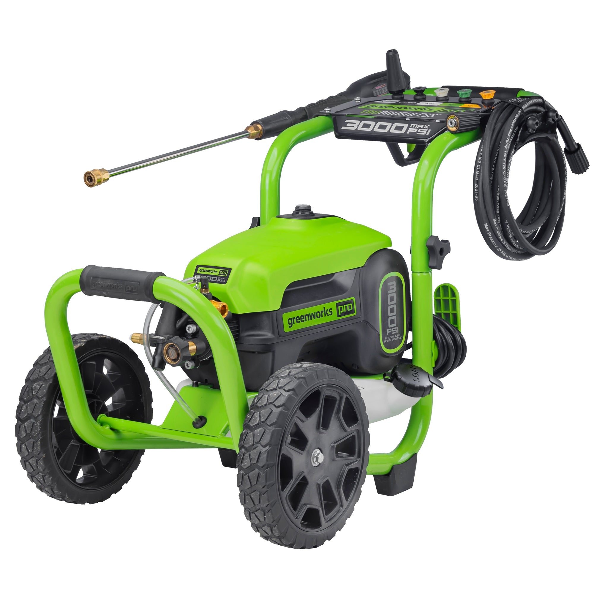 Renewed 3000 PSI 2.0 GPM Cold Water Electric Pressure Washer - Powerful Cleaning for Driveways, Decks & Outdoor Surfaces